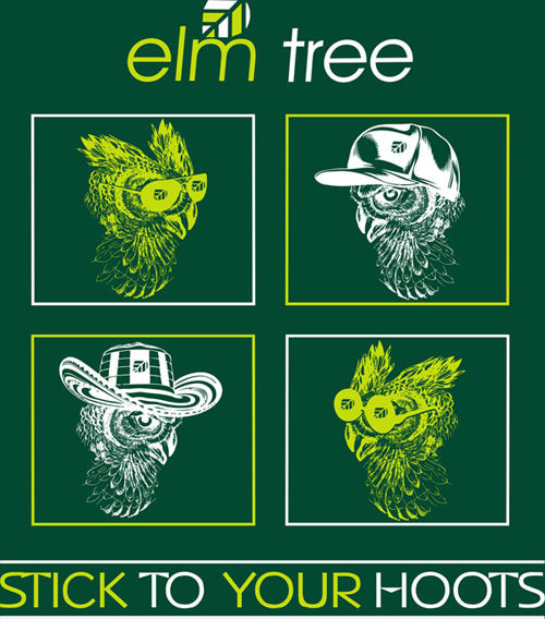 Elm Tree - Stick to your Hoots - Heather Green