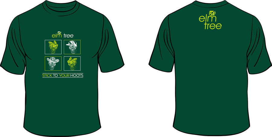 Elm Tree - Stick to your Hoots - Heather Green